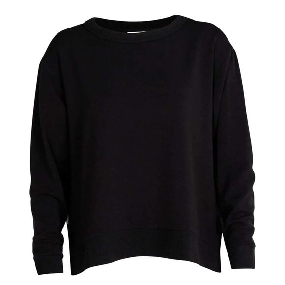 Icebreaker womens Dalston Merino Crewneck Sweatshirt size Small Black New - Picture 1 of 12